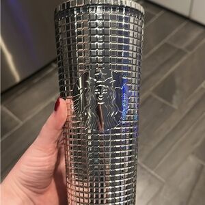 Starbucks Metallic Grid Tumbler